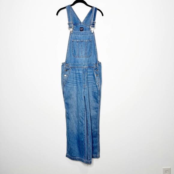GAP Jeans Gap Overalls Wide Straight Leg Relaxed Cotton Denim Size